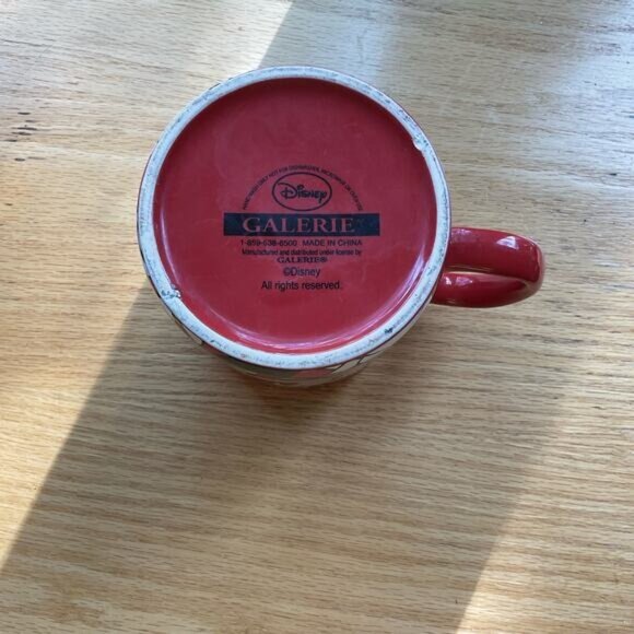 Disney Galerie Minnie Mouse Red Ceramic Coffee Mug Oversized - Picture 2 of 4